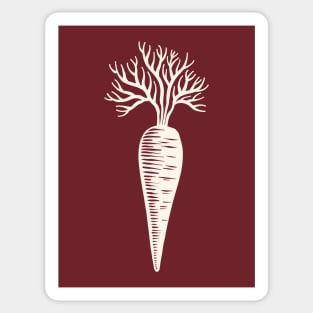 Carrot white Sticker